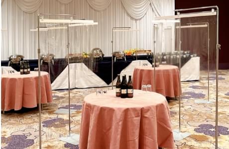 立食パーティ用飛沫防止パテーション